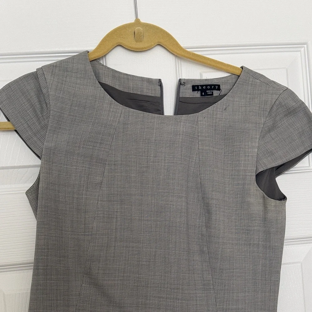 Theory Light Gray Women's Blazer and Dress Set - Picture 7 of 9